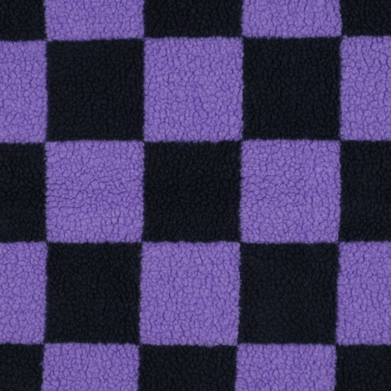 lila blok ruiten teddy Poppyfabrics van KicKenStoffen
