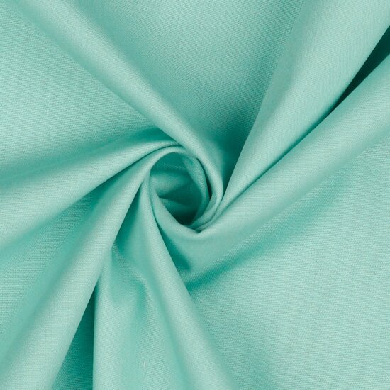 uni katoen warm mint groen