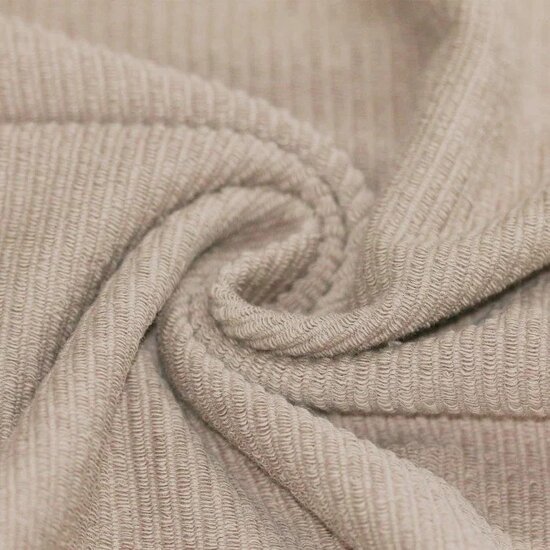 BEEBSstofjes-Rib-Loop-Terry-Jersey-Fabric-Taupe-kickenstoffen