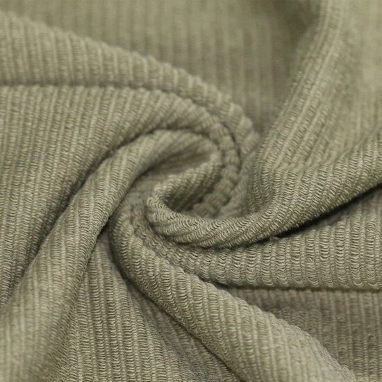 BEEBSstofjes-Rib-Loop-Terry-Jersey-Fabric-olijf-kickenstoffen
