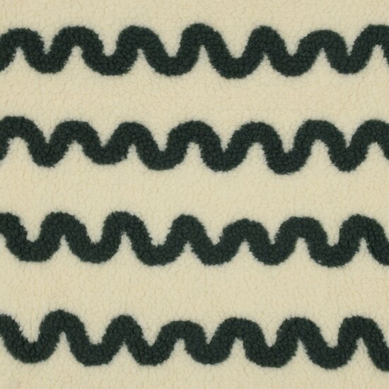 waves teddy groen - poppyfabrics bij KicKenStoffen