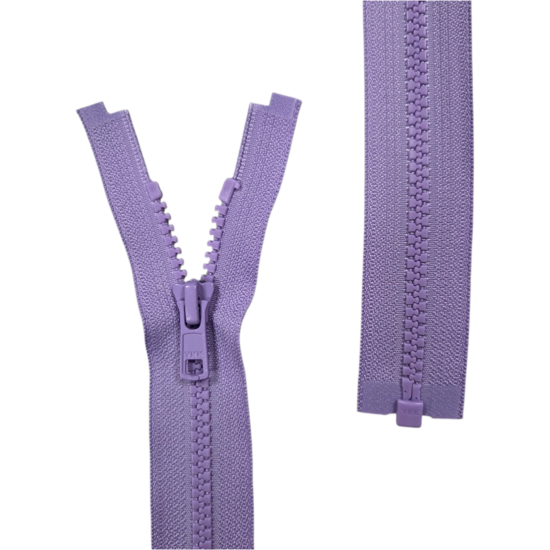 lila Deelbare Bloktand Vislon Rits YKK