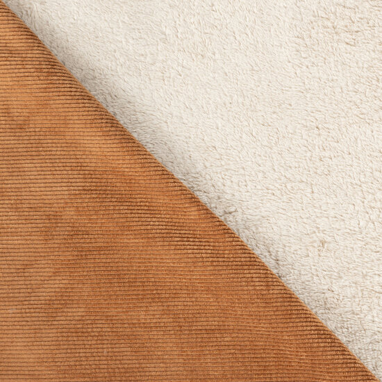 Washed Corduroy Bonded stone - kickenstoffen