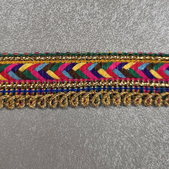 galonband goud kleuren vlecht - KickenStoffen