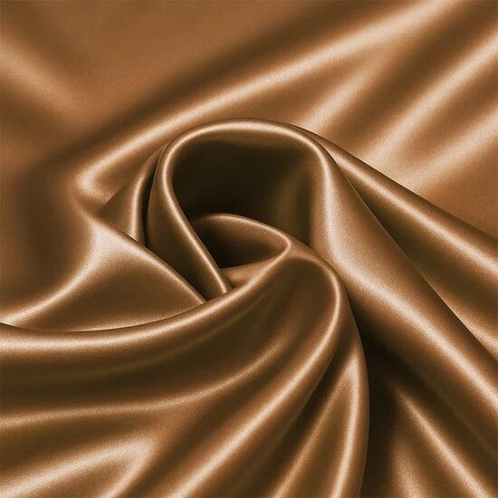 Stretch-Satin-Fabric-Khaki-Brown