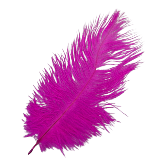 fuchsia struisvogel veer KicKenStoffen