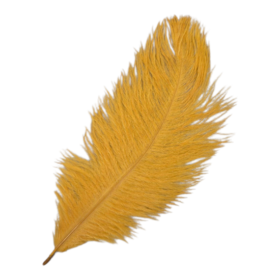 goud struisvogel veer KicKenStoffen