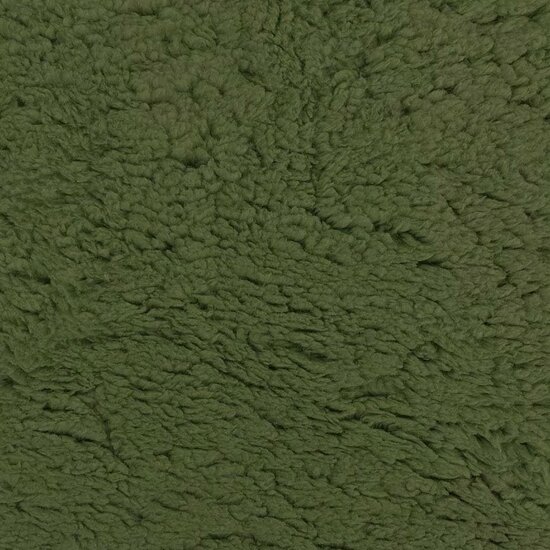 fluffie teddy - KicKenStoffen - groen army olijf