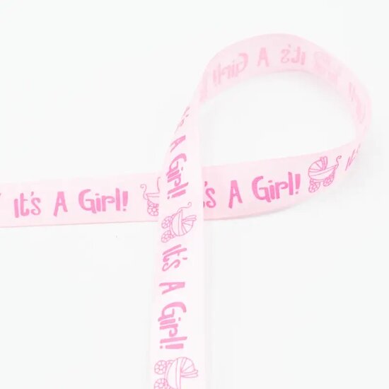 XSR13L500-016 hoera een jongen satijnlint