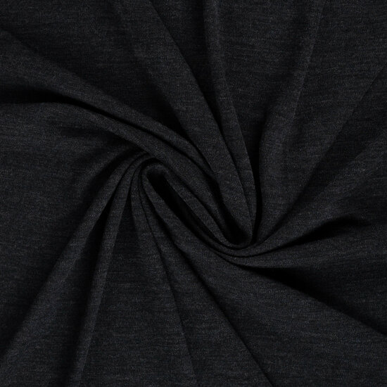 mulesin vrij - merino wol tricot zwart antraciet