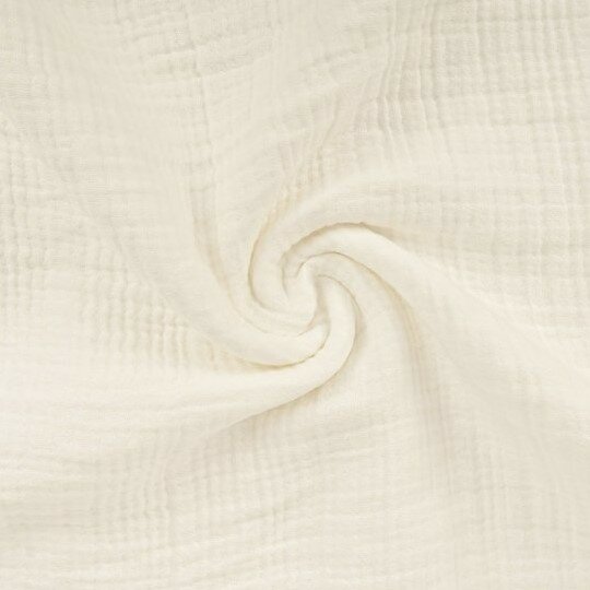 hydrofiel extra dik - 6laags - Beebsstofjes - KickenStoffen - off white