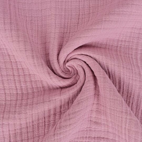 hydrofiel extra dik - 6laags - Beebsstofjes - KickenStoffen - oud roze