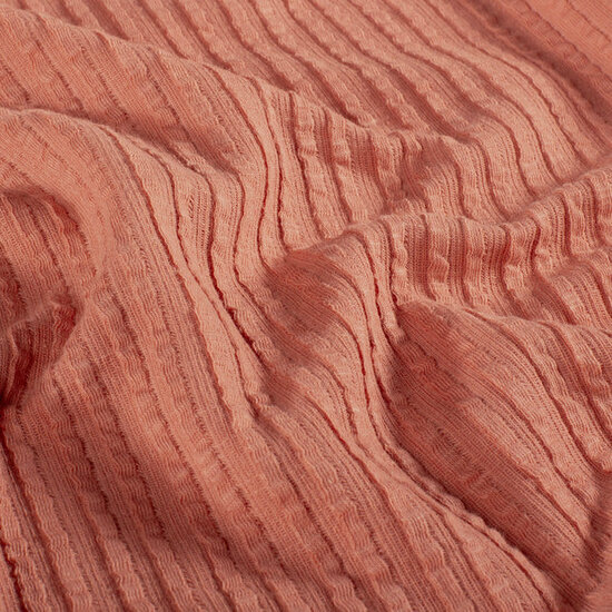 baby rib jacquard roze terra