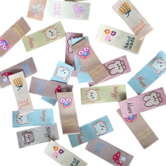 kinderlabel assortie suprise box 20stuks - kickenstoffen