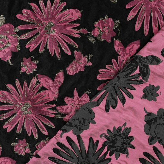 jacquard flowers poppy fabrics 03585.001