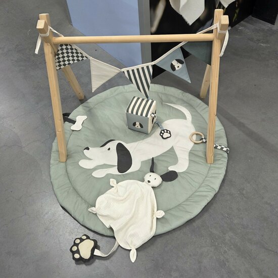 speelmat baby thema hond - poppyfabrics