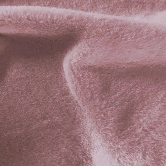 rabbit fake fur roze kickenstoffen