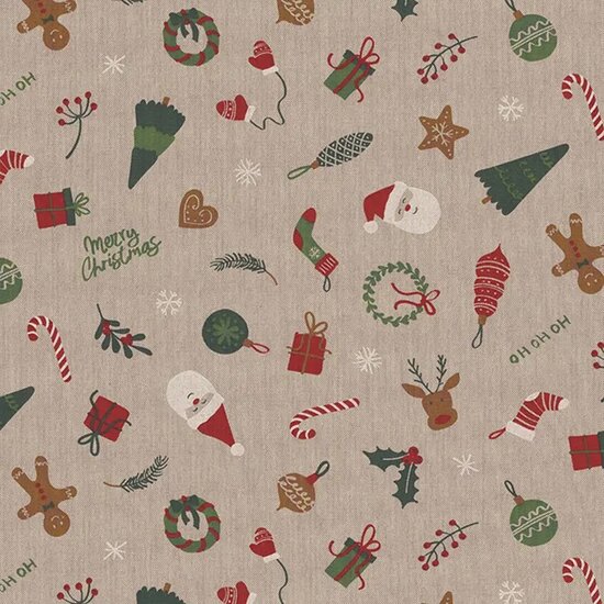linnen canvas Christmas deco