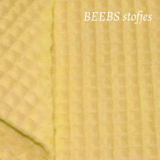 oud gele wafelstof beebsstofjes