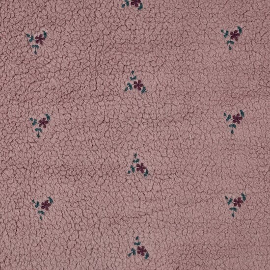 mauve broderie teddy poppy fabrics