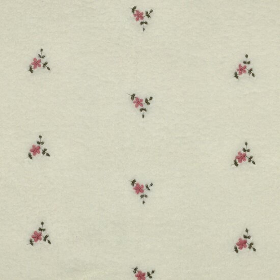ecru broderie teddy poppy fabrics