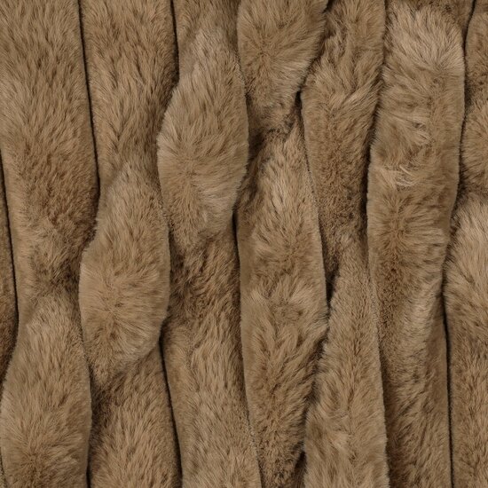 faux fur stripes beige - 04696.002