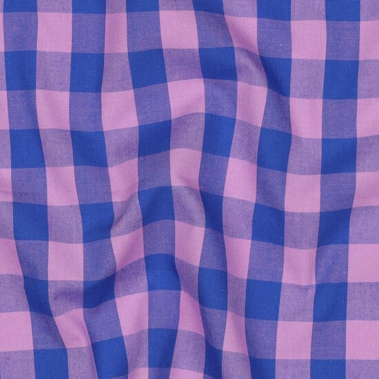 yarn dyed checks lavender-blue 03511.008