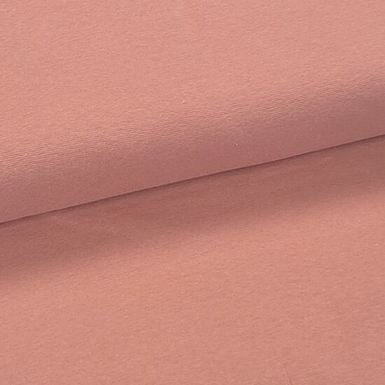 biologische boordstof roze-terracotta nude - kickenstoffen