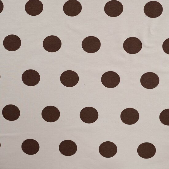 French Terry met grote polka dots &ndash; joggingstof K20130-520