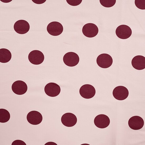 French Terry met grote polka dots &ndash; joggingstof K20130-120