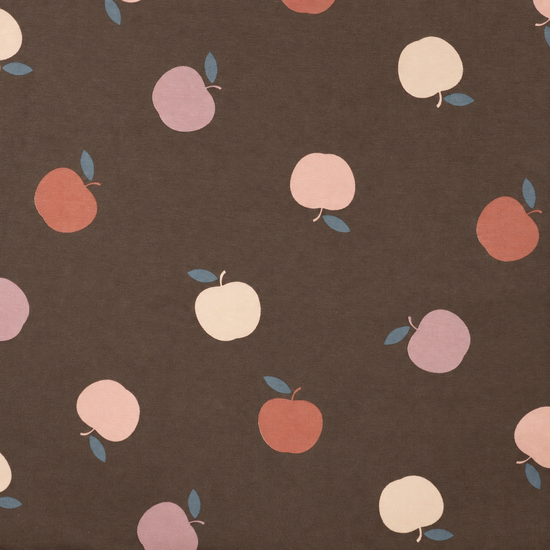 K20150-560 Geruwde French terry met appels &ndash; Qjutie
