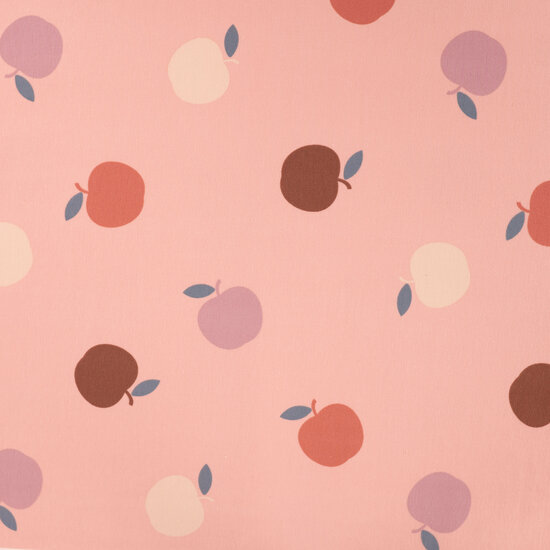 K20150-120_Geruwde French terry met appels &ndash; Qjutie