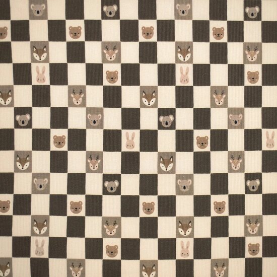Rib-Jersey-Fabric-Animal-Blocks-30mm-Brown-kickenstoffen