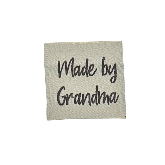 loop en label naailabel - sierlabel S Made by Grandma
