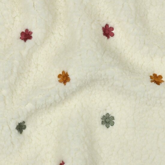 Poppy Teddy Embroidery Flowers &ndash; Ecru 04809.001