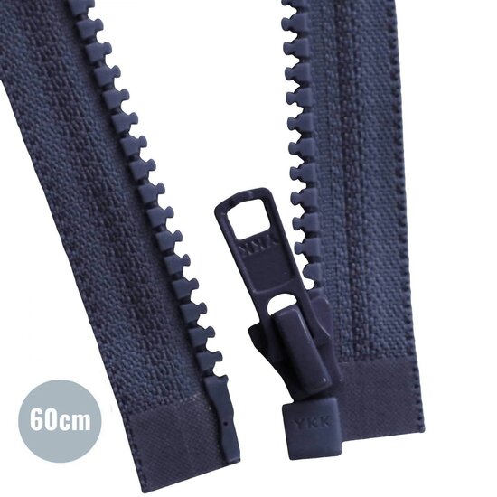 VISLON-Zipper-YKK-Navy-60CM-kickenstoffen