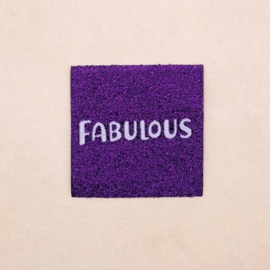 Fabulous glitter label Loop en Label
