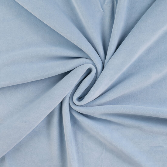 katoenen velvet soft blue - nicky - RS0003-920