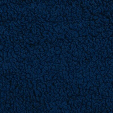 donker blauw fluffie teddy - KicKenStoffen