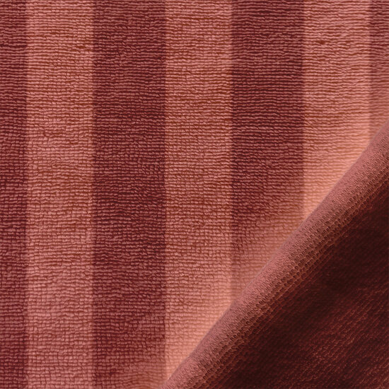 Bamboe Katoen Fleece Badstof marsala-paprika kickenstoffen