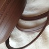 brown (fake) leather piping 1cm