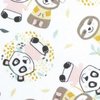 white pink black panda forrest animals