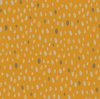 nog 2,3m - geel (oker) grijs blaadjes katoen (op=op)
