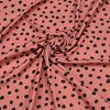 terracotta light black painted dots jersey