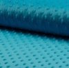 blauw aqua minky noppenfleece