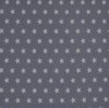 grijs wit middel ster poplin katoen (op=op)