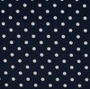 donker blauw witte nop poplin katoen (op=op)