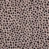 nog 1.2m - oud roze (licht) zwart cheeta dots katoenen VELVET (op=op) 