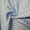 licht blauw wit nop poplin katoen (op=op)