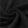 black cotton knitted corduroy jersey fabric